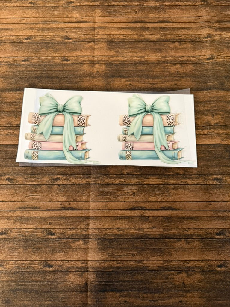 Stacked Books With Bows