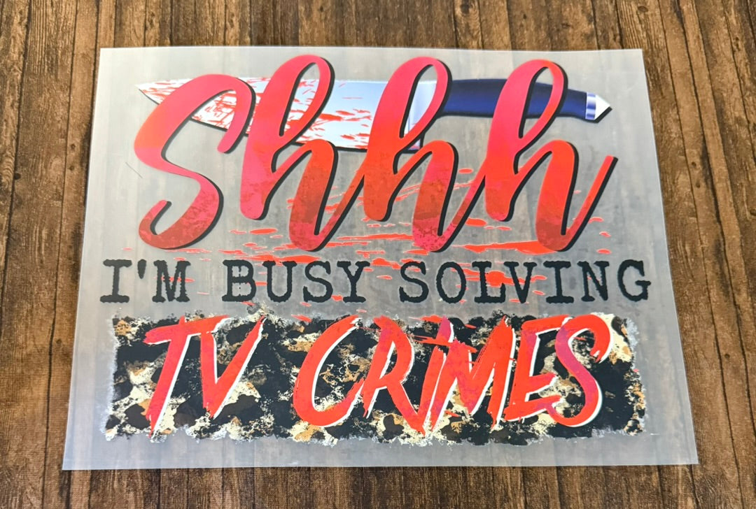 Shhhh.. I'm Busy Solving TV Crimes