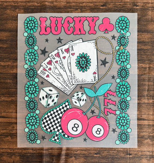Lucky Cherry 8 Ball - Turquoise
