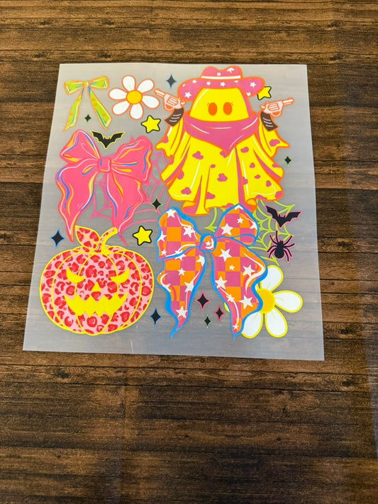 Neon Halloween Collage