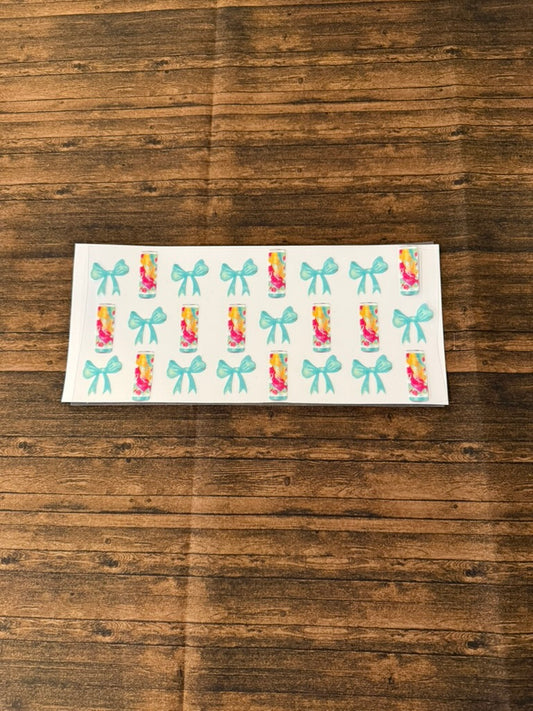 Alani Sherbet Swirl With Teal Bows