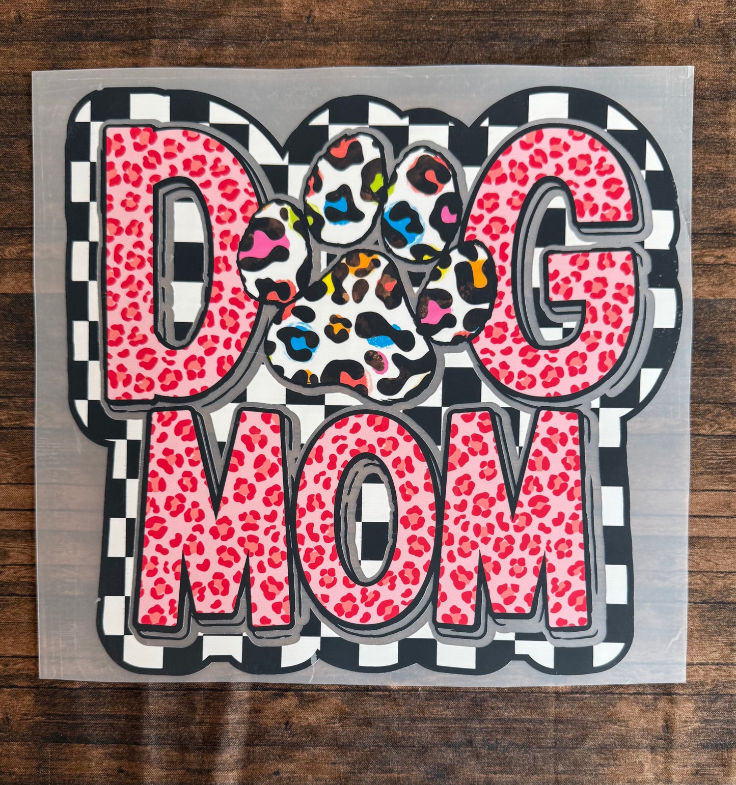 Dog Mom Pink Leopard
