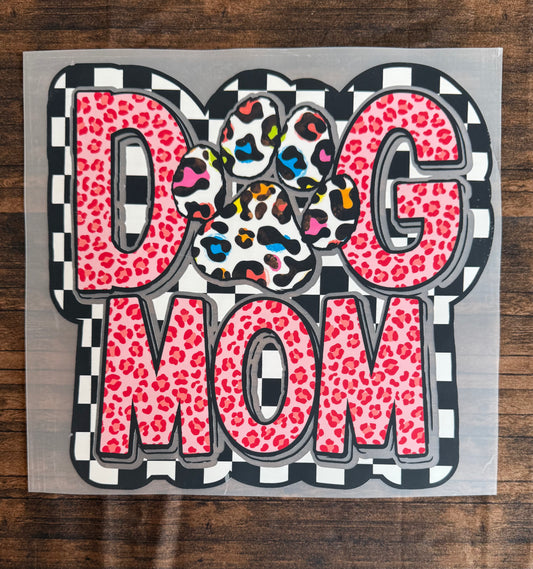 Dog Mom Pink Leopard