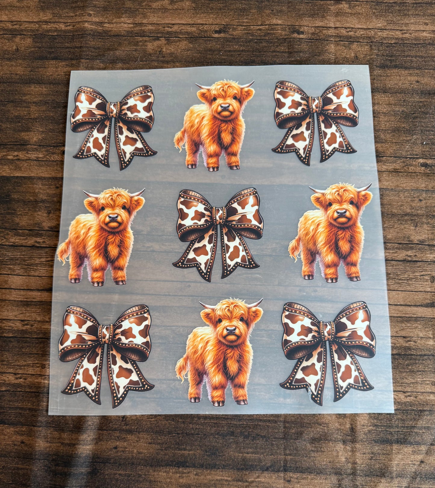 Baby Highland, Cow Print Bows
