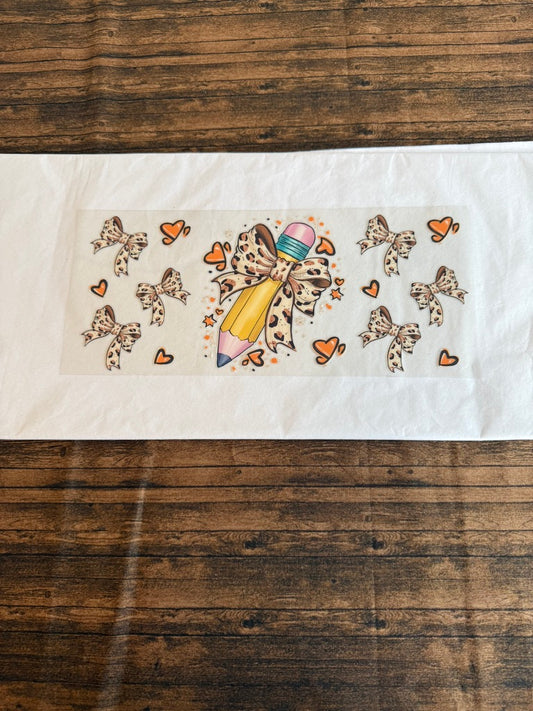 Cheetah Bow Pencil