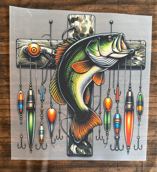 Fish On Cross With Lures