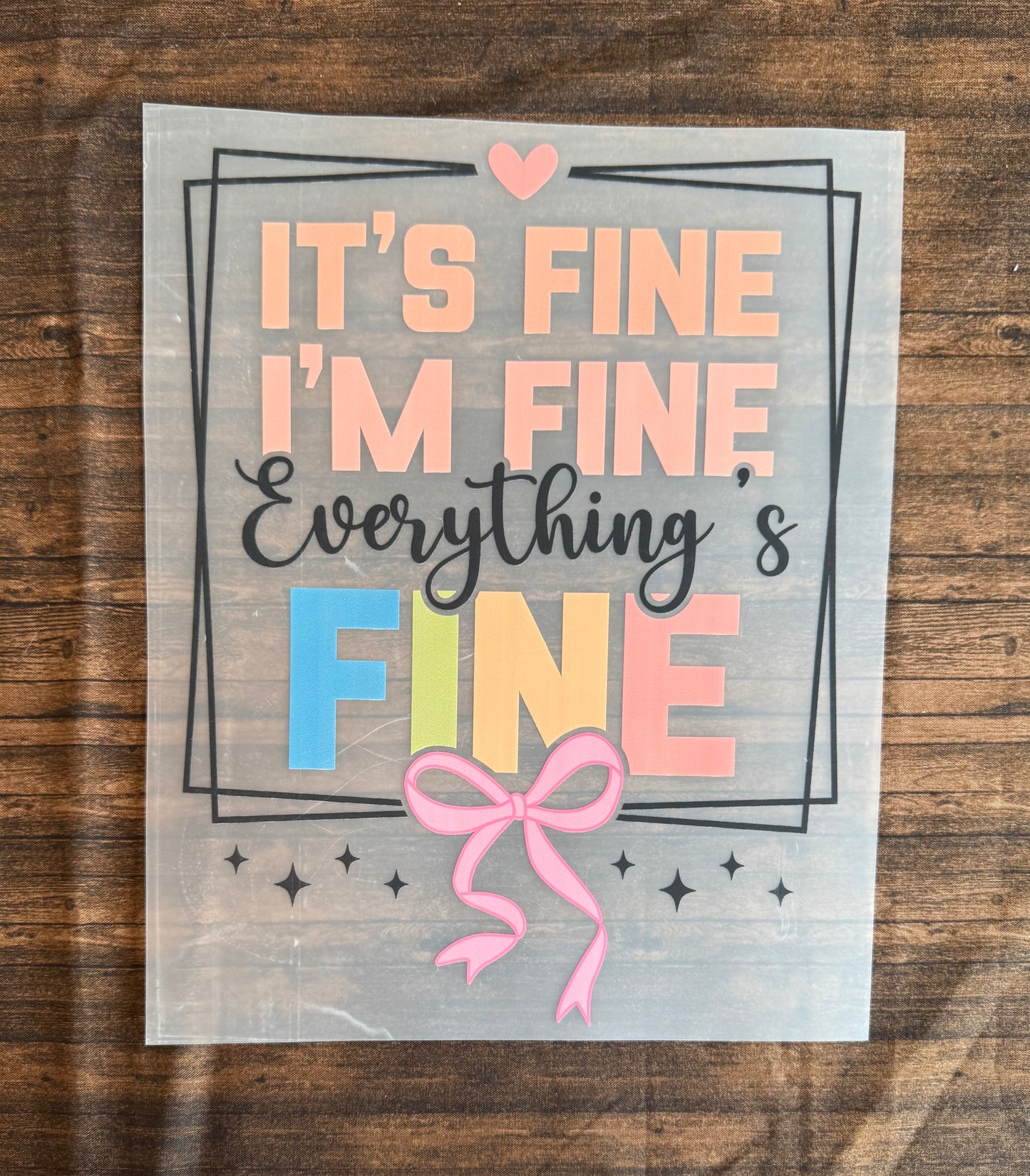 It's Fine, Everything's Fine