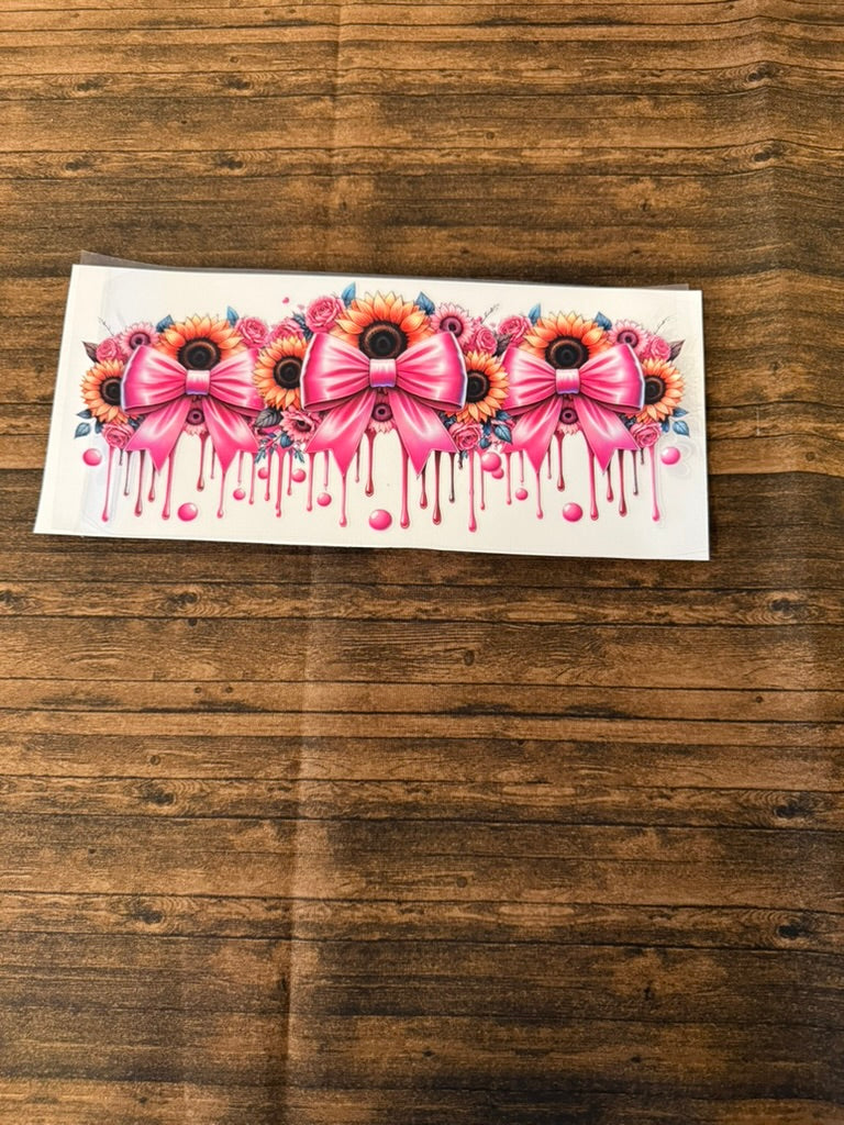 Sunflowers With Bow Drips