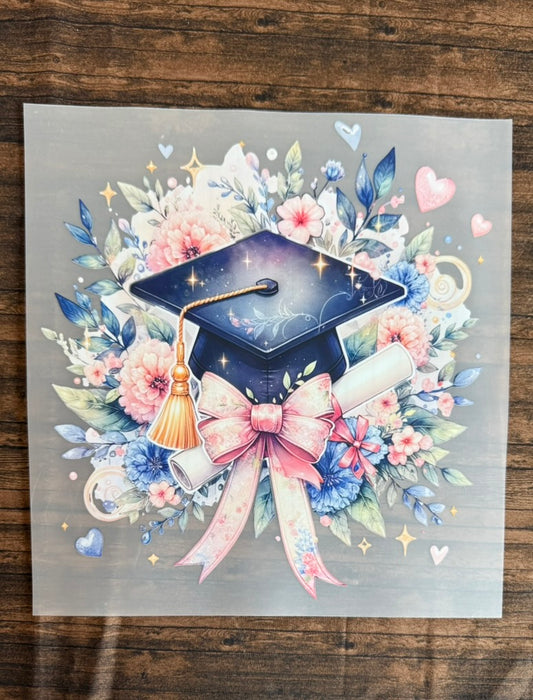 Floral Graduation Cap