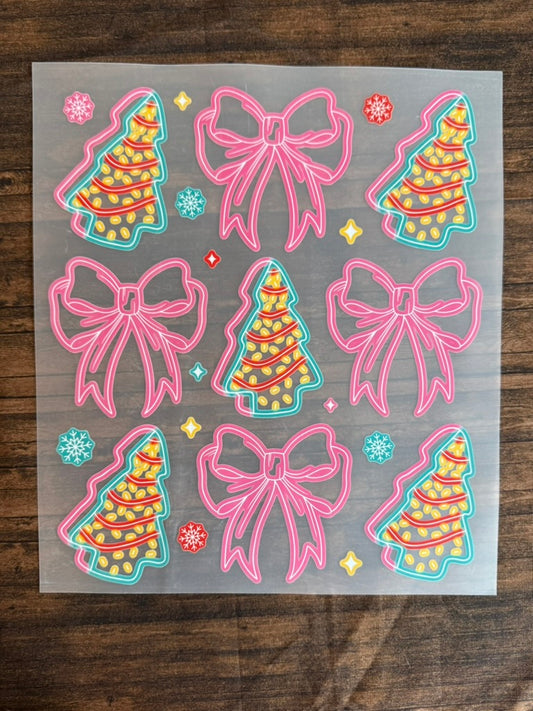 Neon Bows & Christmas Trees