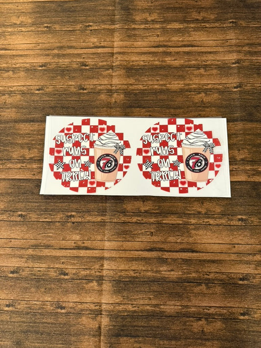 Suspect Runs On 7Brew Checkered