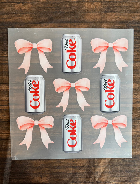 Diet Coke Pink Bow