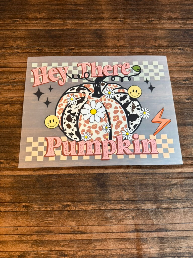 Hey There Pumpkin Checkered