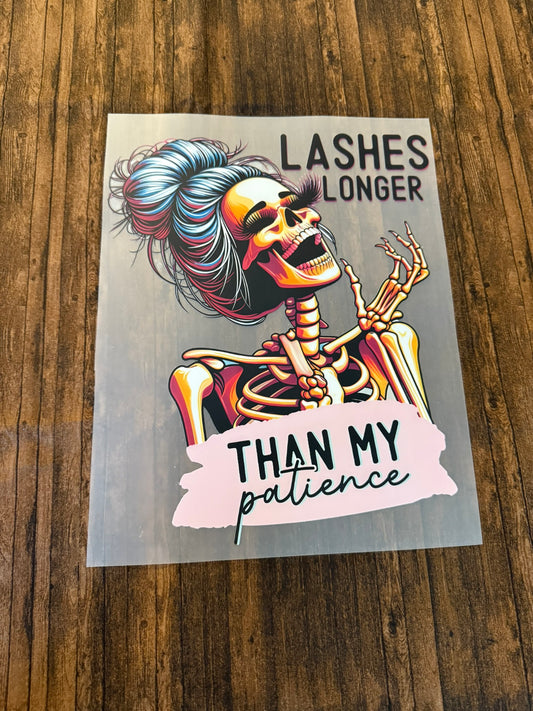 Lashes Longer Than My Patience