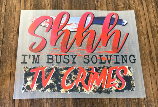 Shhhh.. I'm Busy Solving TV Crimes