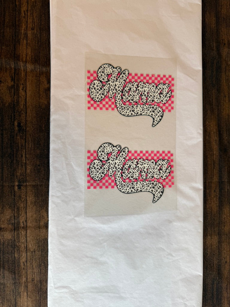 Mama Polka Dot Paw Print