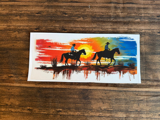 Cowboys With Sunset