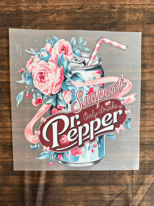 Suspect Only Drinks Dr. Pep Floral