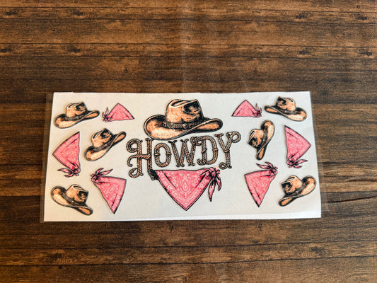 Howdy Pink Bandana