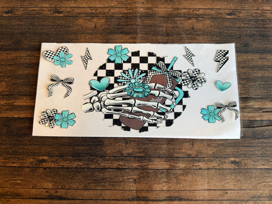 Turquoise Skelly Hands
